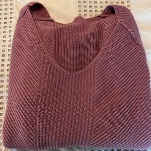 Lululemon oversized v neck knit sweater